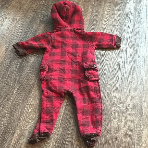 4/$20 Baby Gap Warm Paid Sleeper Onesie Sz 3-6 mth - Picture 4 of 4